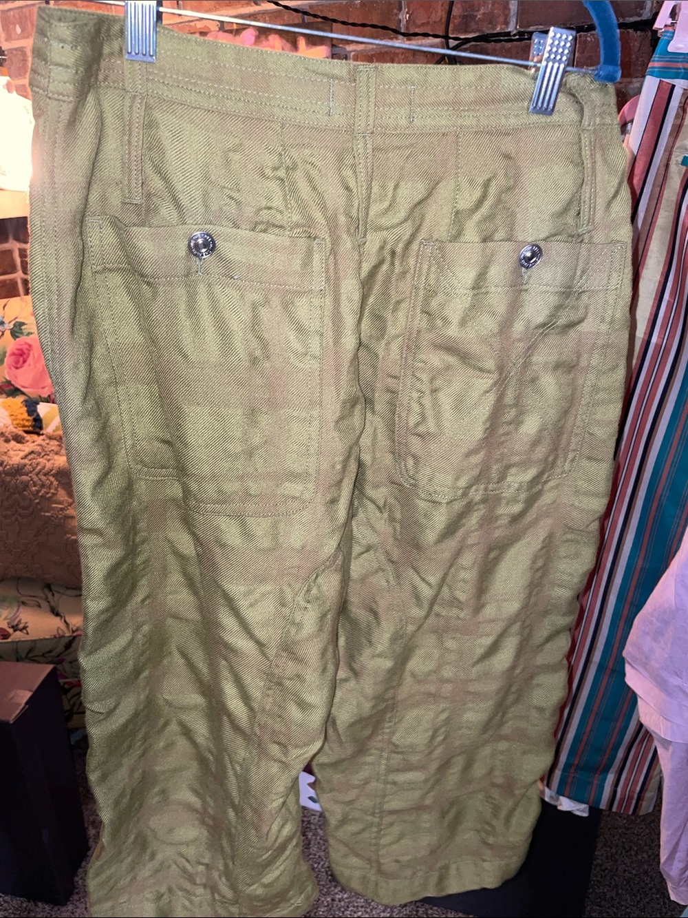 Free People We the Free Maven Cozy Crop Harem Pants Button Fly Drawstring NWT - Picture 6 of 6